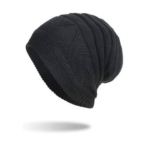 High Quality Jacquard Logo <b>Beanie</b> <b>Hat</b> Custom Black Streetwear <b>Slouch</b> Knit with Waterproof Printing Wholesale for Women - Product Image 3