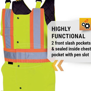 ผ้ากันเปื้อนสำหรับทำงานสะท้อนแสงอุปกรณ์เสริมขนาดพลัสไซส์กันน้ำได้จากโรงงาน - Product Image 4