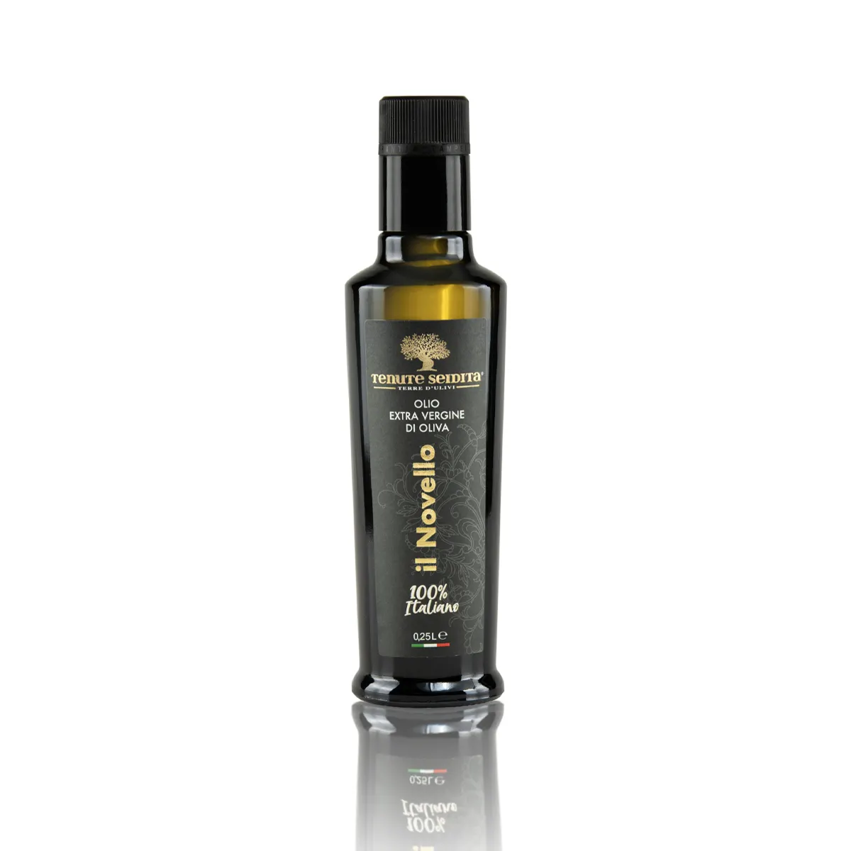 Miglior nuovo italiano olio d'oliva bottiglia di vetro spremuto a freddo 250ml olio extravergine di oliva gourmet