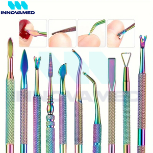 Juego de Manicura y Pedicura de Acero Inoxidable de Alta Calidad, Multicolor, de Lujo, Hecho en Pakistán, para Uso Profesional en Salón o en Casa, Personalizable - Product Image 2