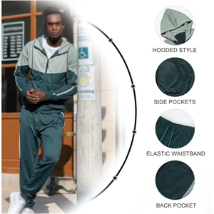 Fabrication de vêtements de sport de meilleure conception en gros au Pakistan Logo personnalisé Les hommes portent des survêtements 100% coton du Pakistan - Product Image 3