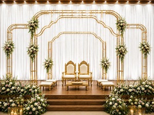Prix bas en bois Sankheda mariage Mandap teck bois Sankheda mariage Mandap ensemble en bois mariage Sankheda Mandap fabricant USA - Product Image 5