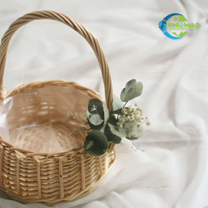 Cesta de flores de ratán duradera hecha a mano en Vietnam, tamaños personalizados para bodas y eventos especiales, cesta de picnic - Product Image 6