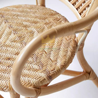 Vintage Rattan sandalye oturma odası en ucuz toplu doğal vietnam'dan indirim için bize ulaşın