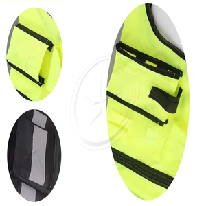 Chaqueta Bomber reflectante de poliéster 100% de alta calidad, nuevo estilo, ropa de trabajo para adultos, chaleco de seguridad con 6 bolsillos, transpirable y elegante - Product Image 4