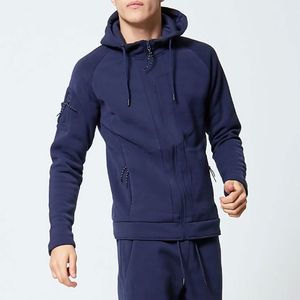 Survêtement grande taille pour hommes de haute qualité nouveauté entièrement personnalisé ensemble de survêtement coupe ajustée avec haut à capuche à manches longues - Product Image 5