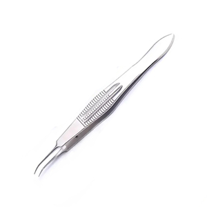 คีมผ่าตัดขนาดเล็ก0.5มม. คีมคีบตาเย็บแผลโค้งงอสแตนเลส - Product Image 4