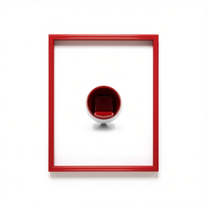 Cadre en plastique rouge brillant de style PLA BASIC 18x24cm pour Bubola & Naibo Catégorie de produits Cadres en plastique RO 06 PLA01 - Product Image 2