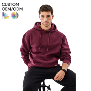 เสื้อฮู้ดบุขนสำหรับผู้ชายแฟชั่นฤดูหนาว ปักลายตามสั่ง รับผลิตแบบ OEM ODM คุณภาพสูง ผ้าฝ้ายฟลีซ พิมพ์ลายดิจิทัล สั่งผลิตจำนวนมากได้ - Product Image 1