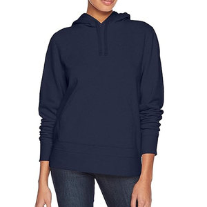 Mujeres talla XL polar azul marino capucha pulóver logotipo personalizado Unisex peso pesado Streetwear hombres sudaderas con capucha sudaderas invierno calidad - Product Image 1