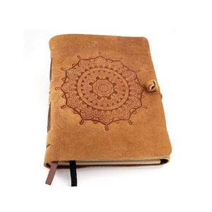 Diario de cuero marrón hecho a mano, diseño de Mandala Vintage, cuaderno de escritura diario forrado de cuero de grano completo para promociones - Product Image 1