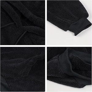 Chaqueta de Forro Polar Sherpa Holgada con Capucha para Hombre, con Bolsillo con Cremallera, Chaquetas de Forro Polar Personalizadas para Caza, Chaqueta de Forro Polar Sherpa Resistente al Viento, OEM - Product Image 6