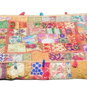 Подушки для пола в богемном стиле-декоративный чехол для подушки, подушка для пэчворка сари, подушка для медитации