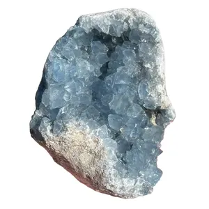 Crystal Crafts Wholesale Natural Celestite Geode Crystal Cluster for Home Decoration for Worldwide Export from India