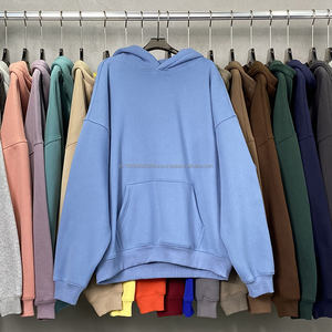 Custom Embroidered DTG <b>Silk</b> Screen Streetwear 350GSM Fleece Cotton <b>Men</b> Oversized Pullover Hoodies Manufacturer - Product Image 6