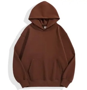 Vêtements personnalisés de grande taille vierge de haute qualité pour hommes Pull-over à capuche en coton lourd - Product Image 2
