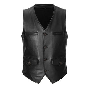 Chaleco de Cuero para Hombre, Nueva Edición, Alta Calidad, Precio Bajo, Nuevo Diseño, Según Demanda del Cliente - Product Image 1