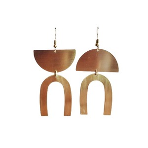 Pendientes de Latón, Diseños de Moda Hechos en India - Joyería de Metal - Joyería Ecológica - Joyería de Latón Ligera - Product Image 2