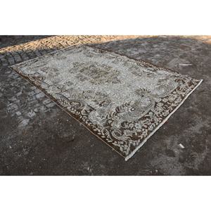 พรมตุรกีโบราณสีเบจและสีน้ำตาล6FT สานแบน9in 11in x 9ft (ขนาดคลาสสิก) สำหรับตกแต่งห้องนั่งเล่นกว้าง4เมตร - Product Image 2