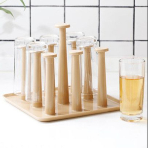 Admirable Modern Design Non-folding Wood Material Multifunction Cup Holder Tray for Hotel Restaurant Use Accessory - Product Image 1