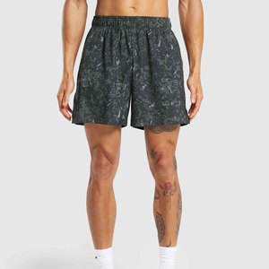 Shorts de course pour hommes à sublimation, imprimé camouflage, taille élastique, séchage rapide, pour le sport et les loisirs - Product Image 1
