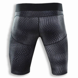 Short gris pour homme Short de compression double épaisseur pour homme Short de sport Gym Running 2 en 1 pour homme - Product Image 3