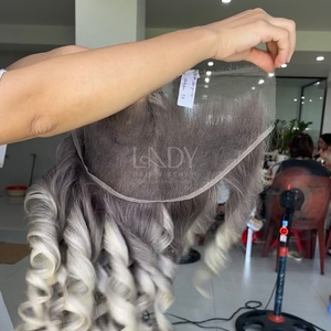 Extensiones de Cabello Fino de Alta Calidad para Bebés con Frontal y Paquetes para Hacer Pelucas - Product Image 2