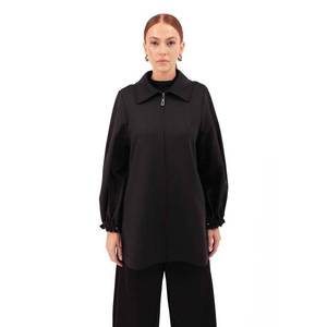 Sporty Waterproof <b>Zip</b>-<b>Up</b> <b>Jacket</b> with Elasticated Cuffs PU & Spandex - Product Image 2