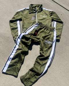 Chándal oculto para hombre, de invierno, holgado, con capucha, estampado, bordado, lavado ácido, forro polar, teñido, cortavientos, transpirable - Product Image 2