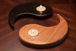 Bougeoirs en bois - Product Image 5