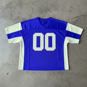 Red <b>Men's</b> V-Neck Short Sleeve Sport Jersey Blank 00 Number Printed Quick Dry Polyester Regular Fit - Product Image 5