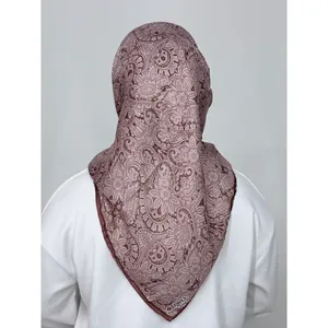 Satin Floral Patterned Scarf Washable Feature - Product Image 3