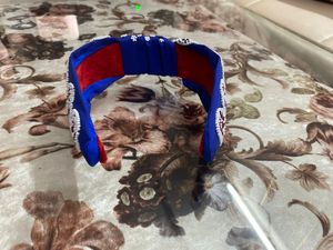 Stylish Women's Knotted Baseball Seed Bead Hairband Fabric <b>Velvet</b> Braided Trendy <b>Headband</b> Accessory Plain Fashionable Style - Product Image 4