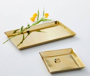 Handmade Solid Metal Food Serving Tray Round <b>Decorative</b> Iron Tableware <b>for</b> Home Wedding & Party Purpose - Product Image 1