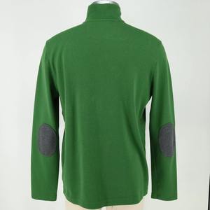 เสื้อกีฬาแบบสวมหัวแนวสตรีทของผู้ชายเสื้อสเวตเตอร์ซิปครึ่งตัวทรงพอดีตัวโอเวอร์ไซส์วัสดุขนแกะไหล่ตก - Product Image 2