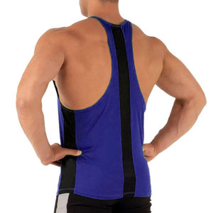 Mark's Top Pick 2024 débardeur de gymnastique décontracté pour hommes emmanchures surdimensionnées 100% coton Fitness gilet brodé Singlet T-Shirt - Product Image 3