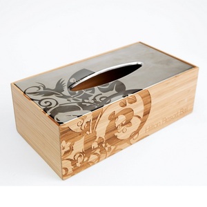 Caja de Almacenamiento de Papel con Acabado Antiguo de Calidad Sostenible en Forma Cuadrada para Uso en Hoteles, Hogares y Automóviles, Accesorios de Decoración - Product Image 2