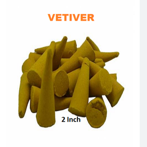 ขายส่งกรวยธูป Vetiver ธรรมชาติจากกรวยธูปแบรนด์ดีที่สุด กรวยธูปไหลย้อนกลับ (สีเหลือง) - Product Image 1