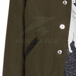 High Quality <b>Lightweight</b> Winter <b>Women</b> Letterman <b>Jacket</b> with Stand Collar Breathable Fabric Custom Logo - Product Image 6