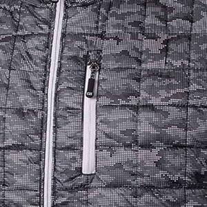 100% polyester Shell noir hiver chaud bulle vestes hommes doudoune à capuche doudoune téléchargée par robe de sport - Product Image 2