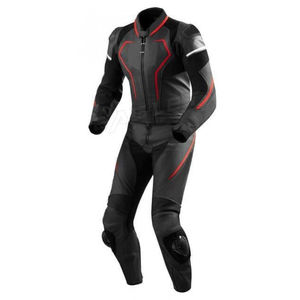 Combinaison de moto en cuir de vachette véritable avec logo personnalisé au Pakistan pour hommes Racing Team XL Size Raisonnable Price - Product Image 5