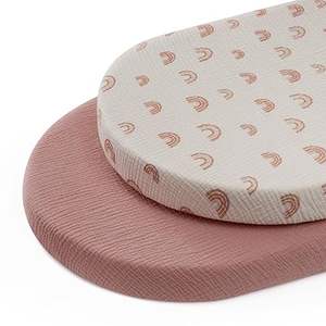 Draps de lit de bébé en mousseline de coton doux Design unisexe pour garçons et filles, convient aux matelas standard - Product Image 2