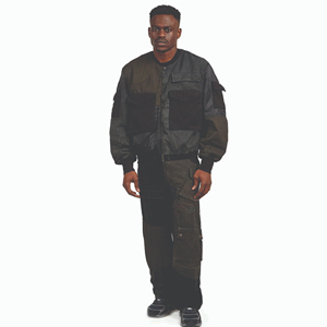 Chaqueta de Invierno Estilo Cargo para Hombre, 100% Poliéster, Cuello Alto, Diseño Sólido, Chaquetas de Moda al por Mayor OEM - Product Image 1