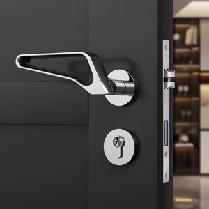 Poignée de porte design moderne pour portes intérieures et principales, poignée décorative élégante pour armoires et placards de maison et de bureau - Product Image 6