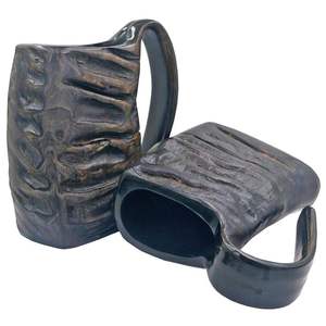 100% Natural Moscow Mule Engreving Viking Horn Taza con asa Premium Graded Animal Horn Artesanía hecha a mano Drink-ware Cocina - Product Image 1