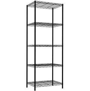 Steel <b>wire</b> shelving Gray <b>shelf</b> <b>rack</b> storage organization for home hotels and restaurant kitchen bathroom bedroom living room - Product Image 4