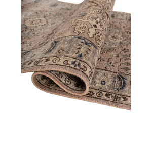 Alfombra de Lana Anudada a Mano Someplace in Time, Patrón de Medallón Rojo y Naranja EA-3006 para Uso Doméstico - Product Image 2