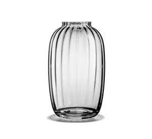 Florero de vidrio soplado creativo y moderno, para el hogar Decoración de mesa, florero de cristal de Color de flor transparente pequeño - Product Image 2