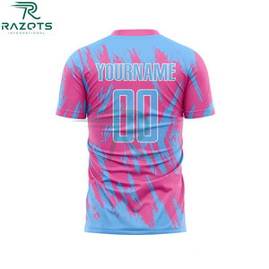 Razorts International Custom Men's Football Jersey 100% Polyester Sublimation Soccer Uniform Plus Size Short Sleeve - Product Image 6