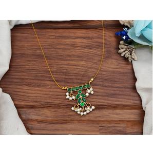 ชุดเครื่องประดับแบบโบราณของอินเดียขนาด21ซม. และ8gm สำหรับงานปาร์ตี้และงานเทศกาลขายส่ง - Product Image 1